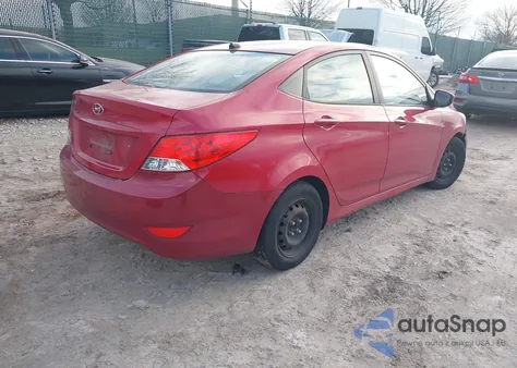2014 Hyundai Accent Gls из США, поврежденный, VIN KMHCT4AE9EU693751